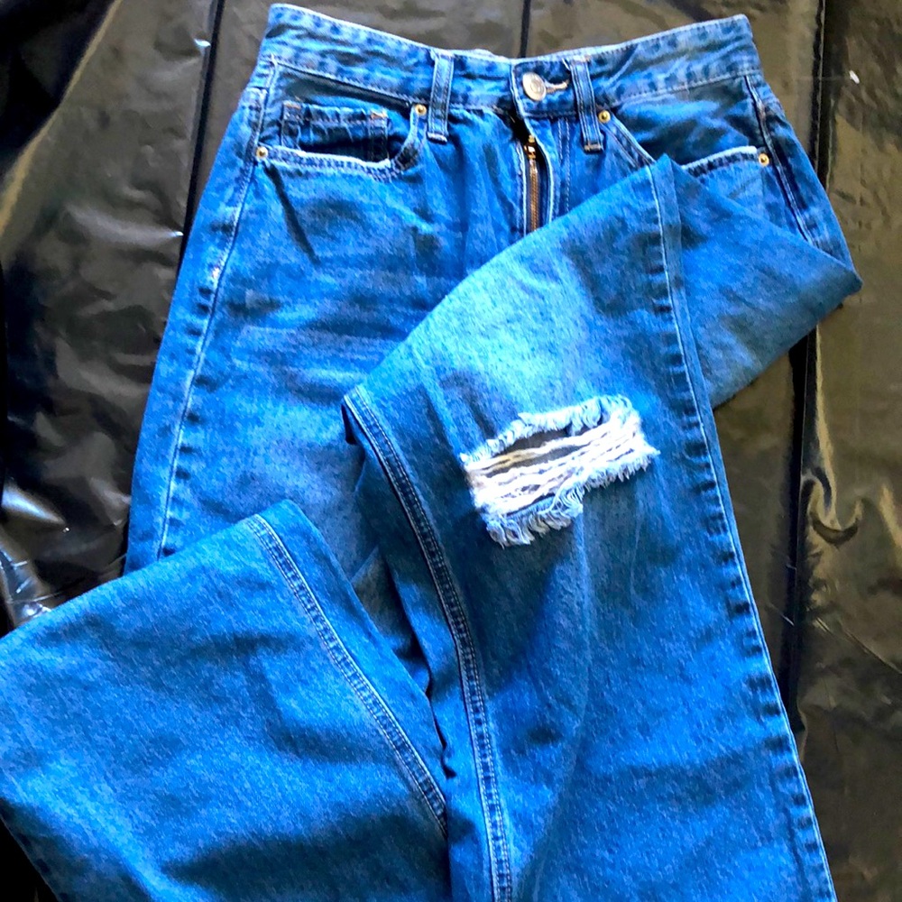 Wide leg baggy jeans size 5